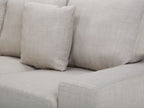Corner Sofa STOCKHOLM Fabric Beige 6 Seater Left Hand