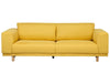 3 Seater Fabric Sofa Yellow