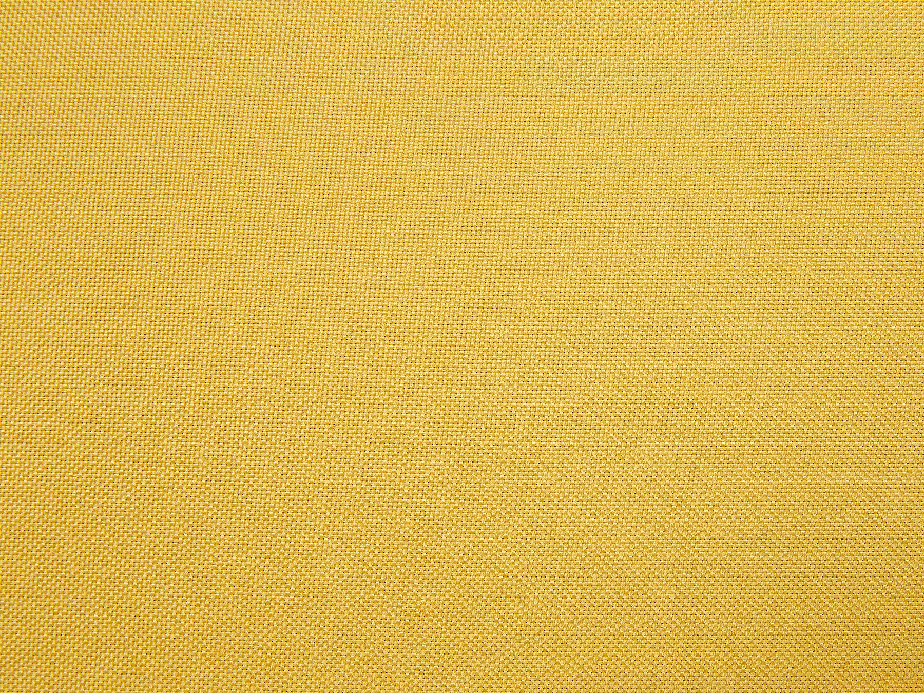 3 Seater Fabric Sofa Yellow NIVALA