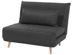 Single Sofa Bed SETTEN Fabric Dark Grey