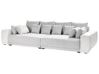 Sofa TORPO Fabric Light Beige 4 Seater