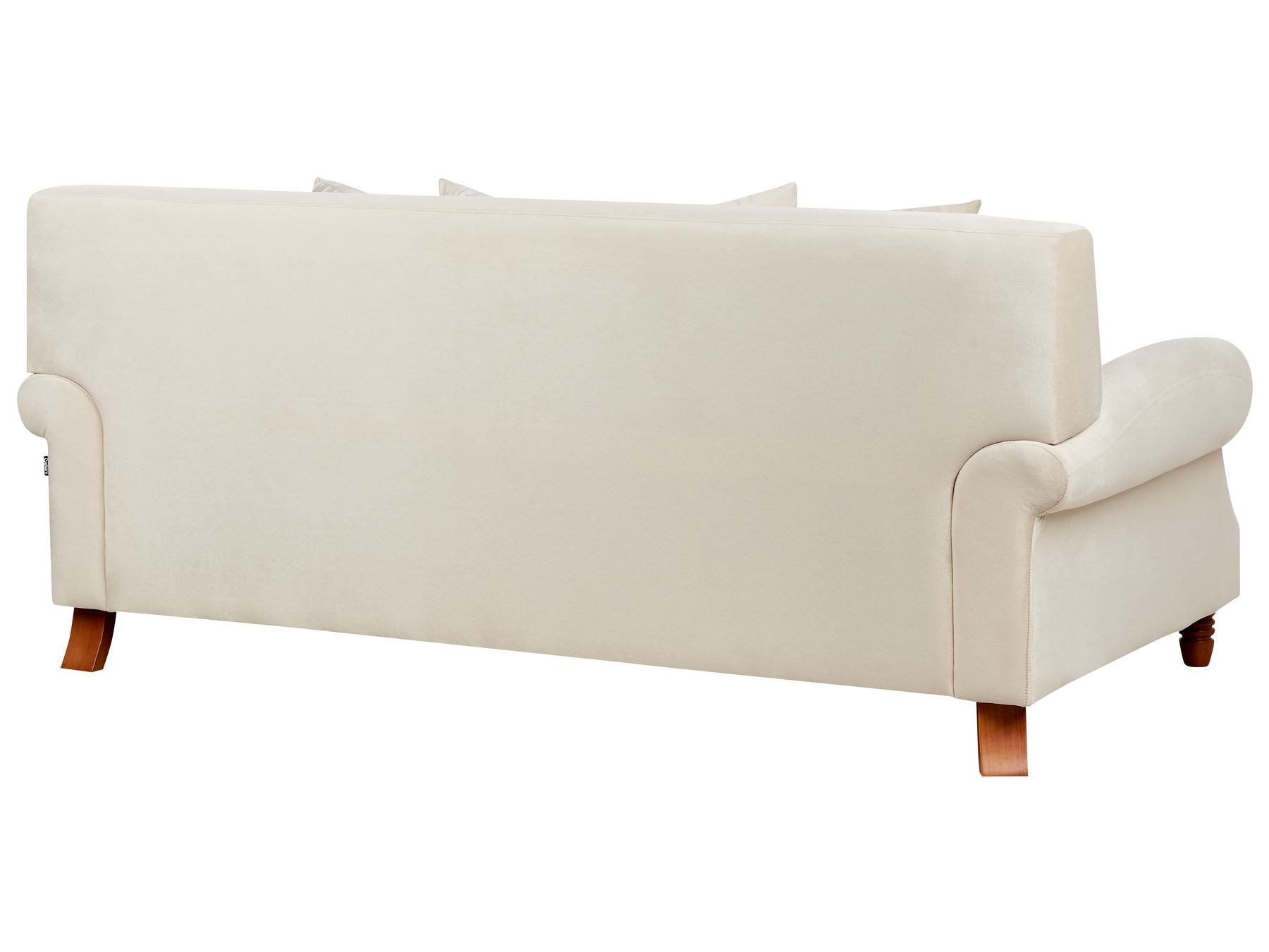 2 Seater Velvet Sofa Off-White EIKE