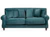 2 Seater Velvet Sofa Teal