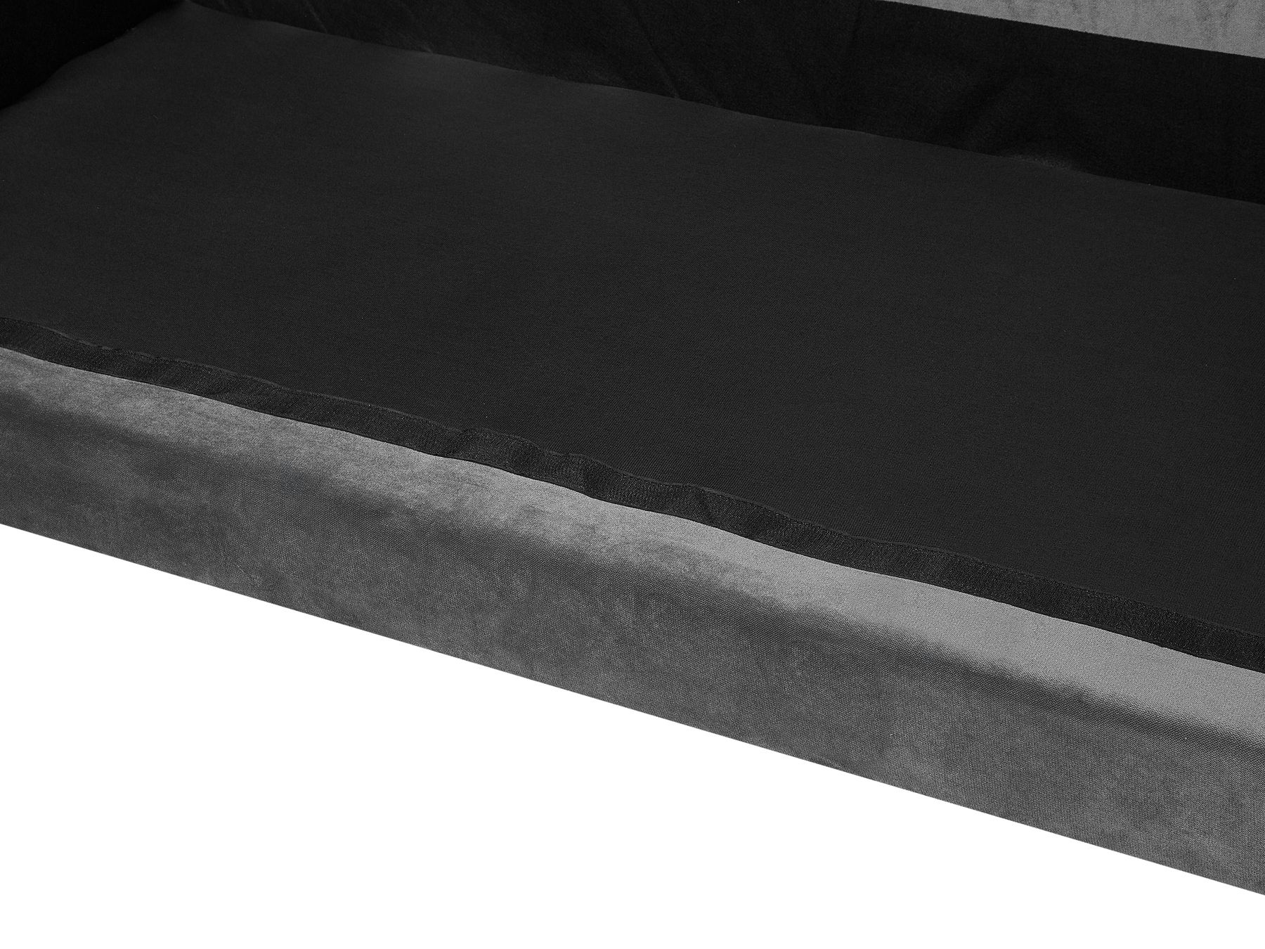 2 Seater Velvet Sofa Grey EIKE