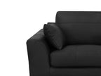 3 Seater Leather Sofa Black TORGET