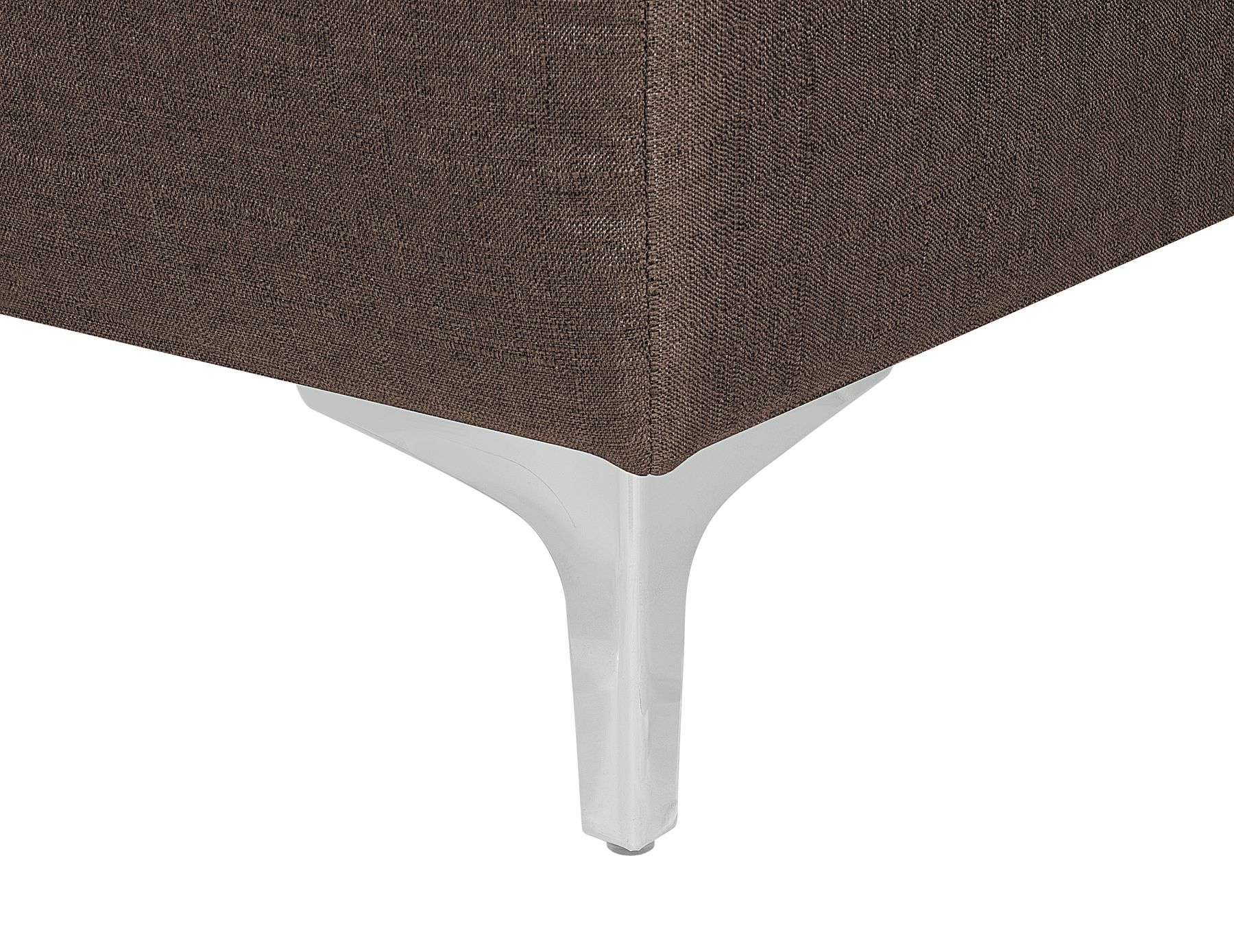 Modular Corner Sofa Bed ABERDEEN Fabric Dark Brown 4 Seater Left Hand