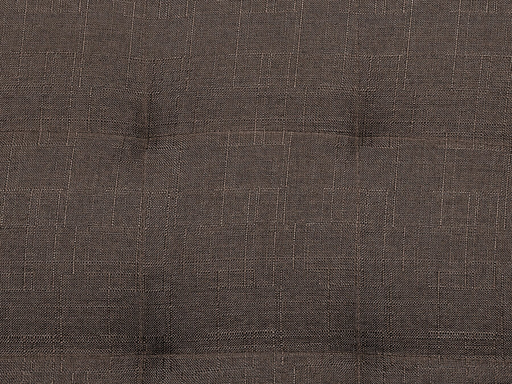 Sofa Bed ABERDEEN Fabric Dark Brown 3 Seater