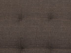 Sofa Bed ABERDEEN Fabric Dark Brown 3 Seater