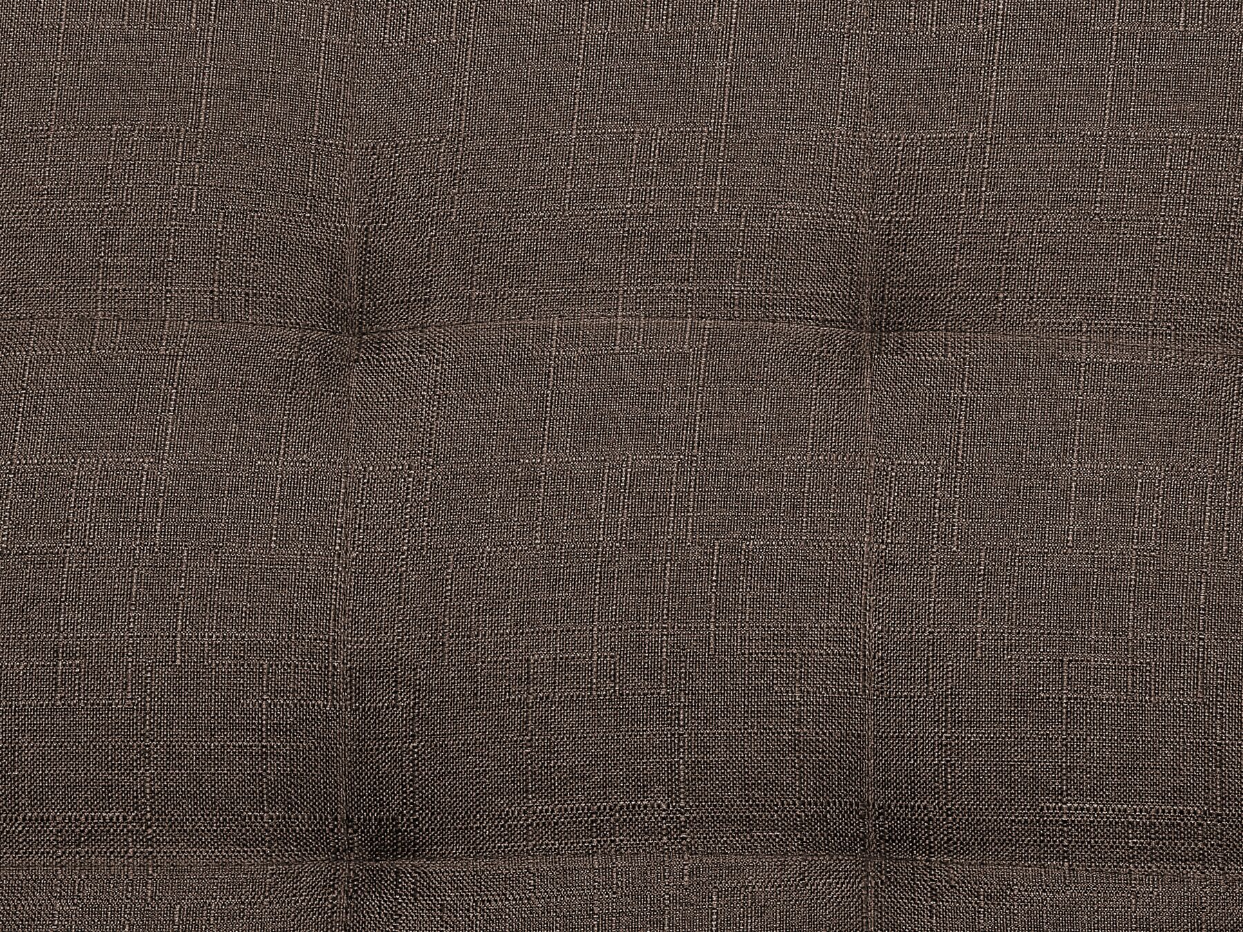 Sofa Bed ABERDEEN Fabric Dark Brown 3 Seater