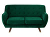 2 Seater Velvet Sofa Emerald Green
