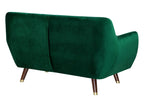 2 Seater Velvet Sofa Emerald Green BODO