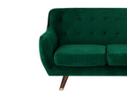 2 Seater Velvet Sofa Emerald Green BODO