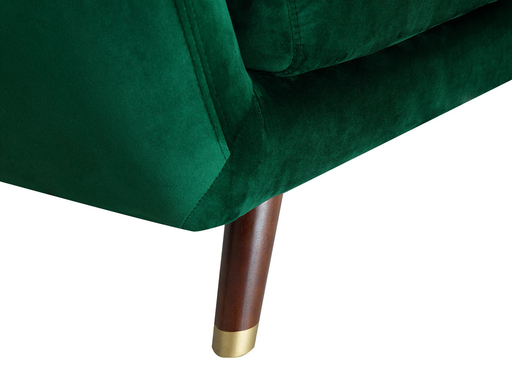 2 Seater Velvet Sofa Emerald Green BODO
