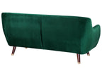 3 Seater Velvet Sofa Emerald Green BODO
