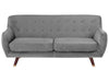 3 Seater Velvet Sofa Grey