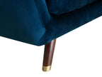 3 Seater Velvet Sofa Navy Blue BODO