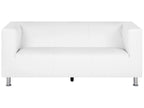 3 Seater Faux Leather Sofa White FLORO