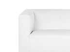 3 Seater Faux Leather Sofa White FLORO