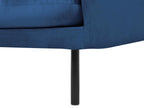 3 Seater Velvet Sofa Navy Blue VINTERBRO