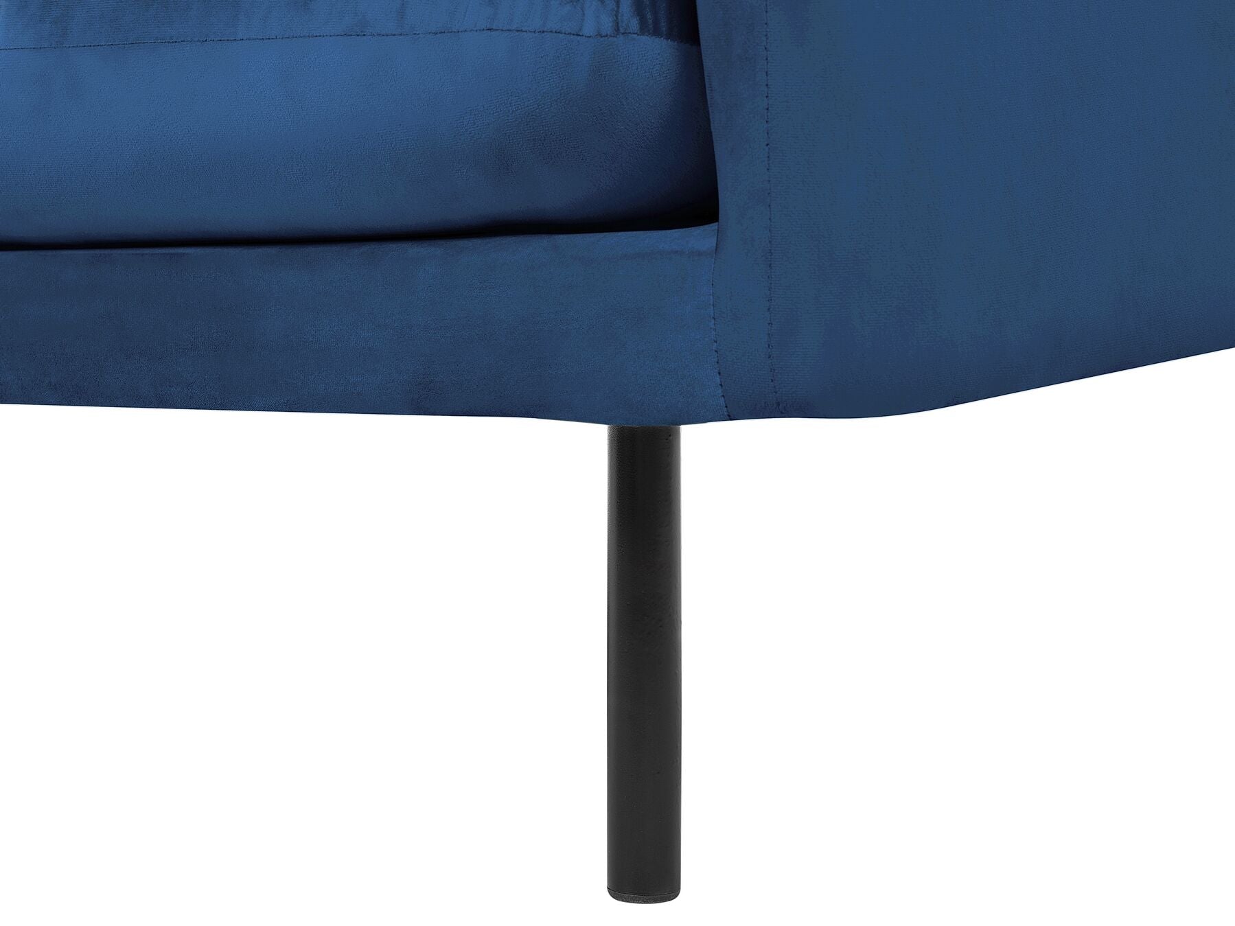 3 Seater Velvet Sofa Navy Blue VINTERBRO
