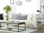 Sofa Bed ABERDEEN Faux Leather White 3 Seater