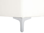 Modular Corner Sofa Bed ABERDEEN Faux Leather White 4 Seater Left Hand