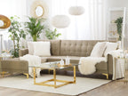 Modular Corner Sofa Bed ABERDEEN Velvet Sand Beige 4 Seater Right Hand