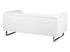 2 Seater Faux Leather Sofa White VISSLAND