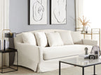 3 Seater Fabric Sofa Light Grey GILJA
