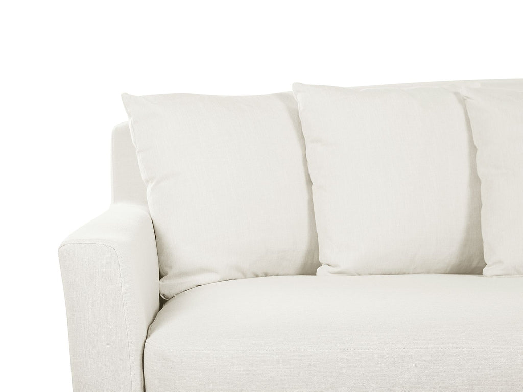 3 Seater Fabric Sofa Light Grey GILJA
