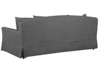 3 Seater Fabric Sofa Dark Grey GILJA