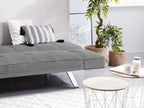 Sofa Bed BRISTOL Fabric Light Grey 3 Seater