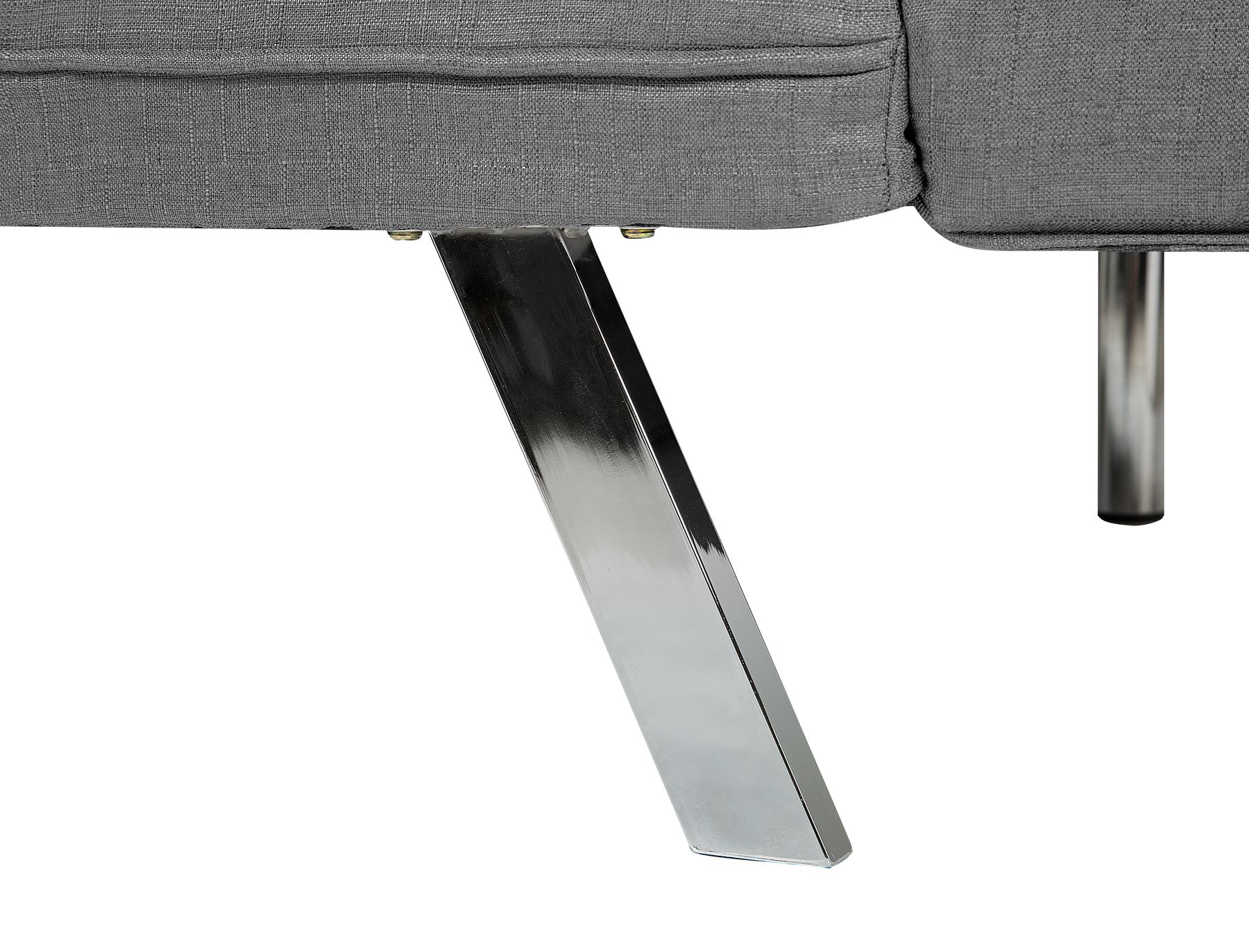 Sofa Bed BRISTOL Fabric Light Grey 3 Seater