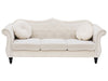3 Seater Velvet Sofa Beige