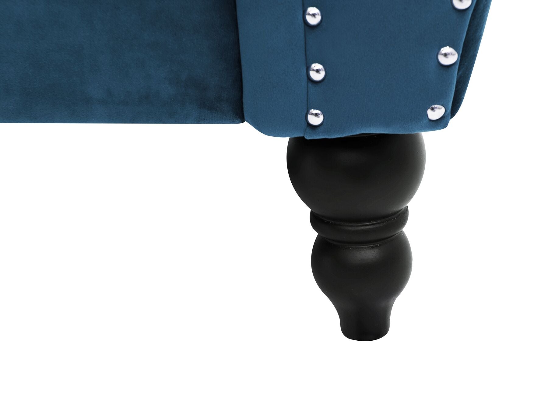 2 Seater Velvet Sofa Navy Blue SKIEN
