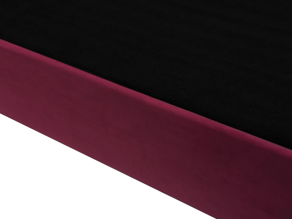2 Seater Velvet Sofa Burgundy SKIEN