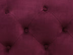 2 Seater Velvet Sofa Burgundy SKIEN
