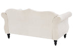 2 Seater Velvet Sofa Beige SKIEN
