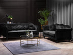 2 Seater Velvet Sofa Black SKIEN