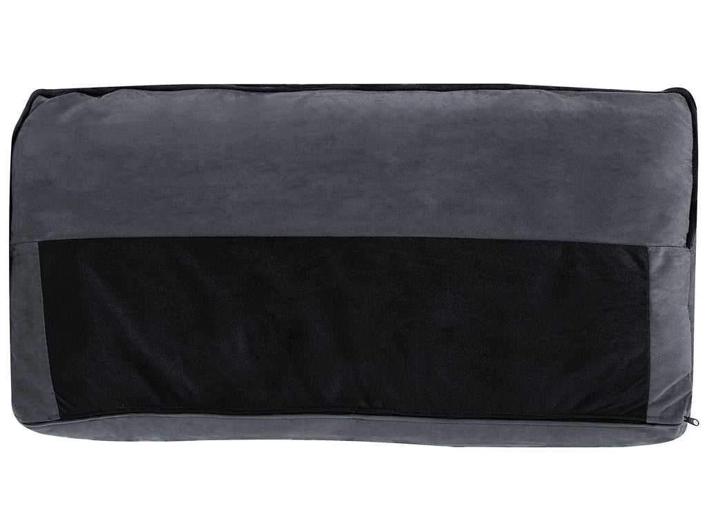 3 Seater Velvet Sofa Grey FALUN
