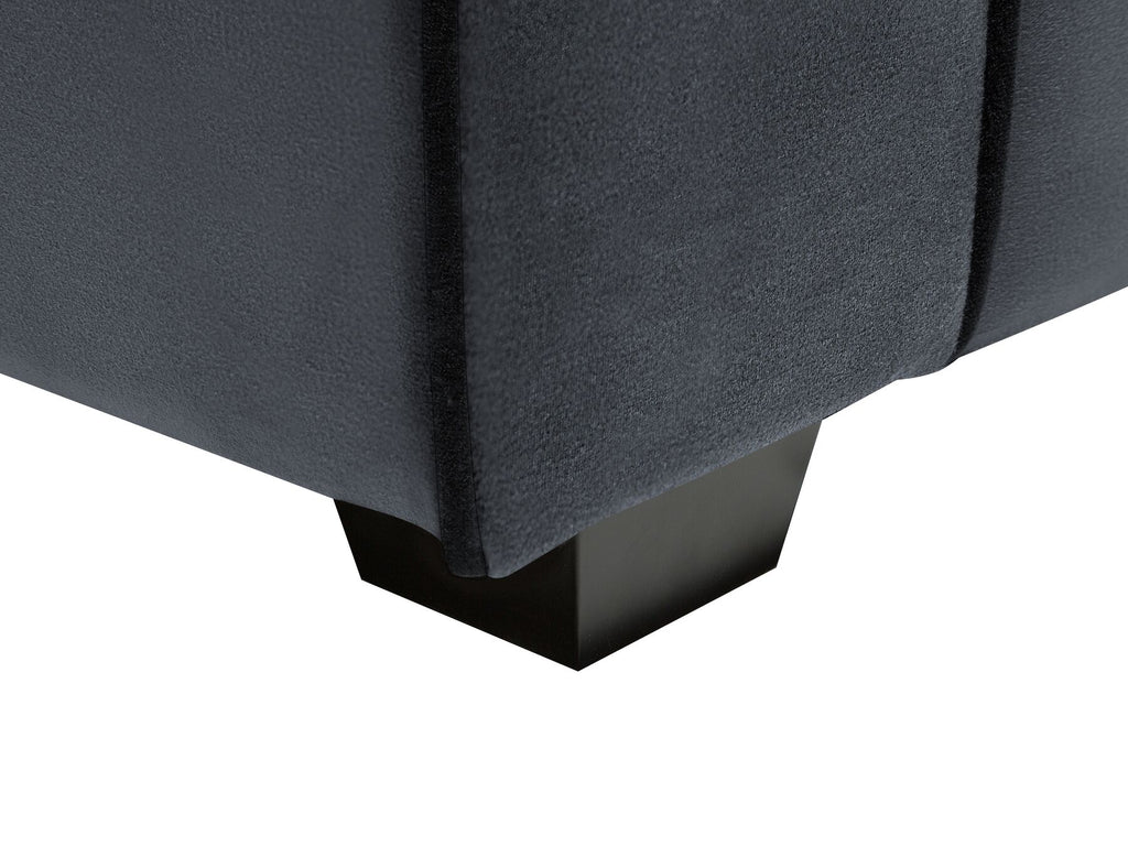 3 Seater Velvet Sofa Grey FALUN