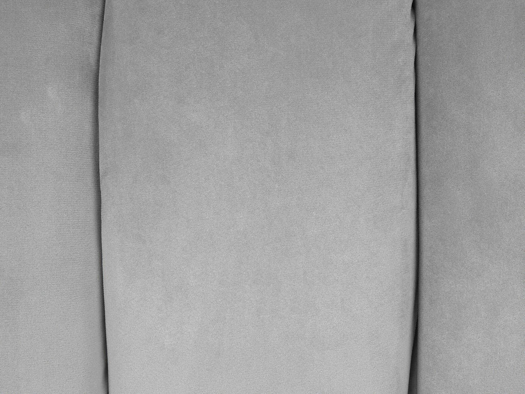 3 Seater Velvet Sofa Light Grey ALSVAG