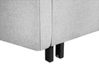 Fabric Sofa Bed Light Grey HOVIN