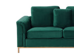 Corner Sofa OSLO Velvet Dark Green 4 Seater Left Hand