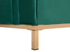Corner Sofa OSLO Velvet Dark Green 4 Seater Left Hand
