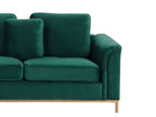Corner Sofa OSLO Velvet Dark Green 4 Seater Right Hand