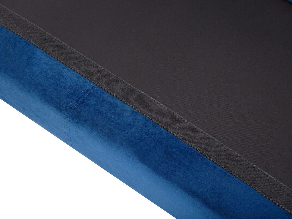Corner Sofa OSLO Velvet Dark Blue 4 Seater Right Hand