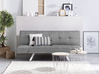 Sofa Bed BRISTOL Fabric Light Grey 3 Seater