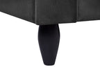 3 Seater Velvet Sofa Black BORNHOLM