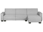 Corner Sofa Bed ROMEDAL Fabric Light Grey 3 Seater Left Hand